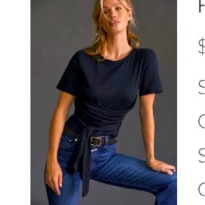 NWT Pilcro by Anthropologie wrap hem tee